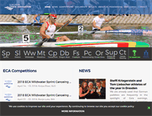 Tablet Screenshot of canoe-europe.org